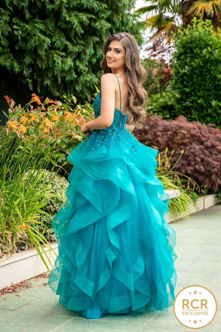 SKY | Teal Ballgown Prom Dress | Red Carpet Ready